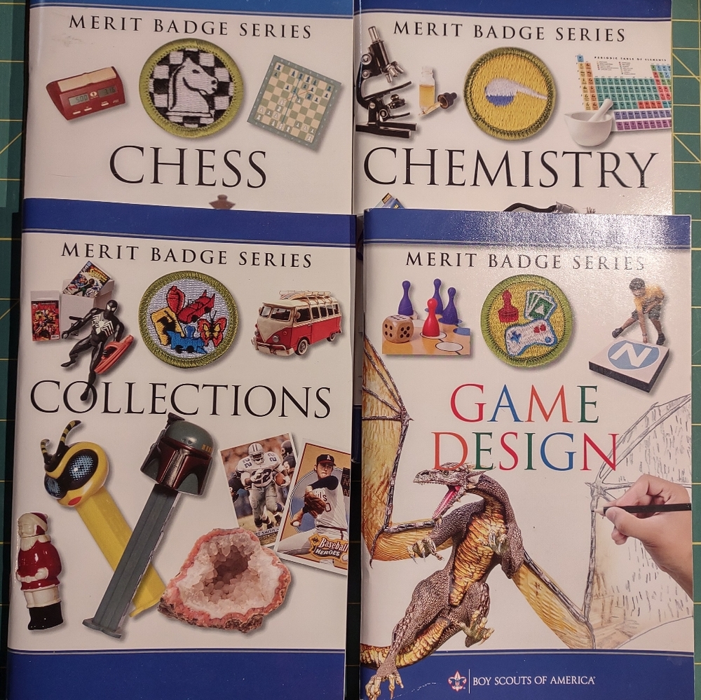 Set of 4 Boy Scout Merit Badge Books